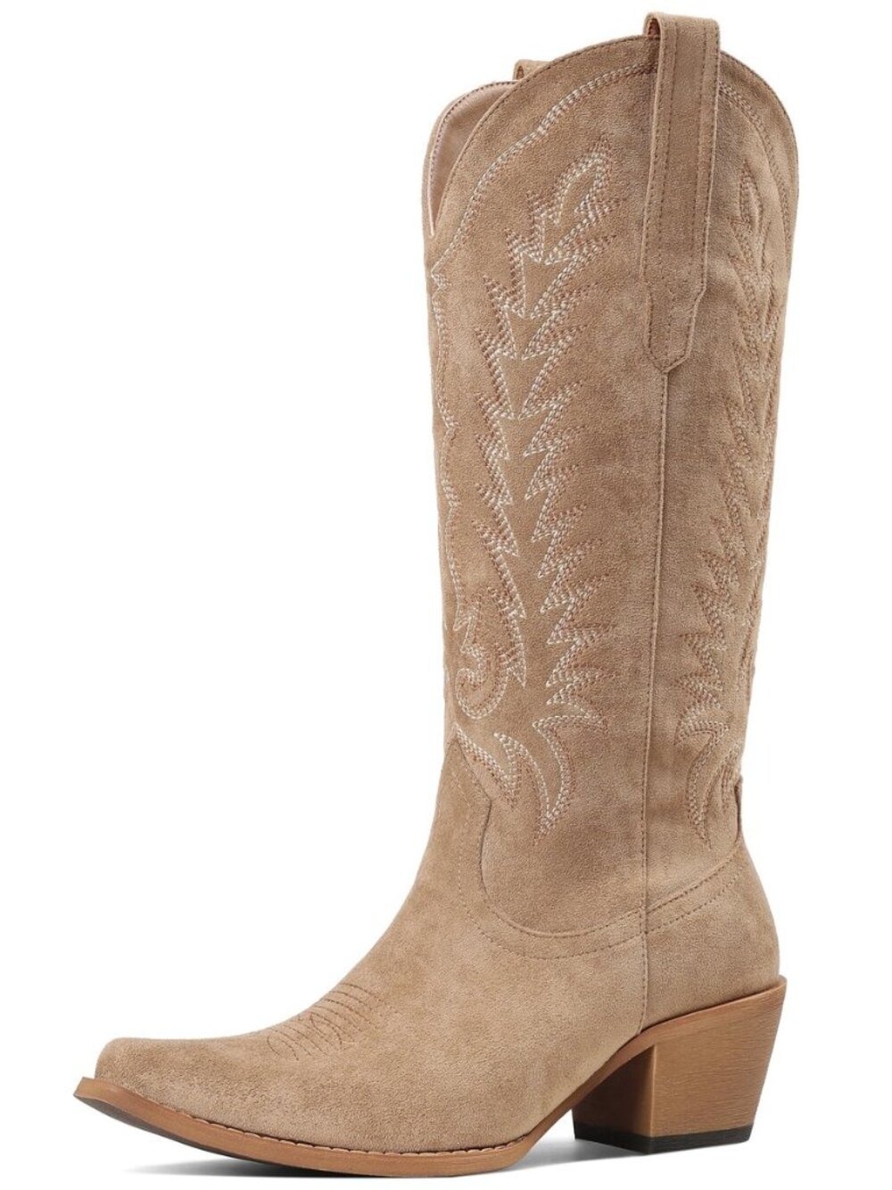 Cowboy Boots for Women - Western Cowgirl Boots Knee High Snip Toe